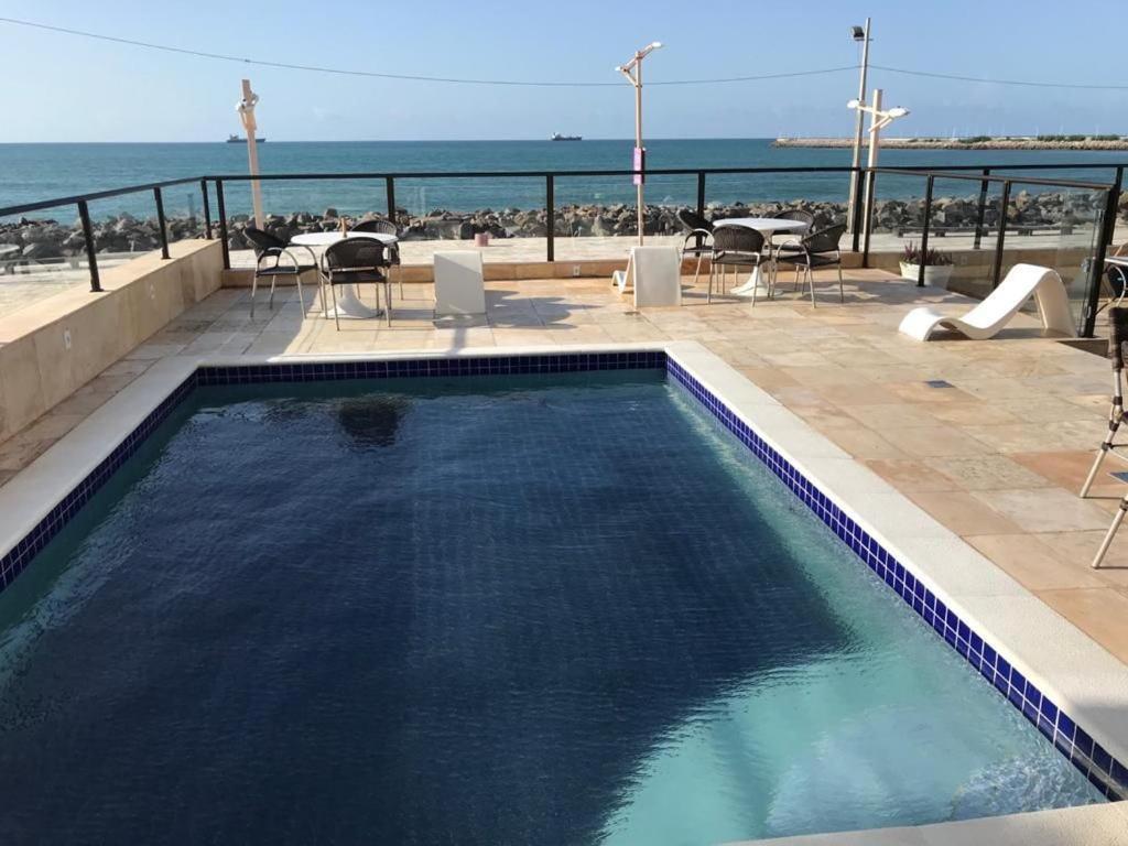 804 Lindo Flat Mobiliado Com Vista Lateral Mar Na Praia De Iracema Apartman Fortaleza  Kültér fotó